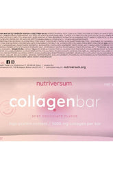 Nutriversum Collagen Bar with ruby chocolate flavor, high protein and collagen content in a sleek packaging